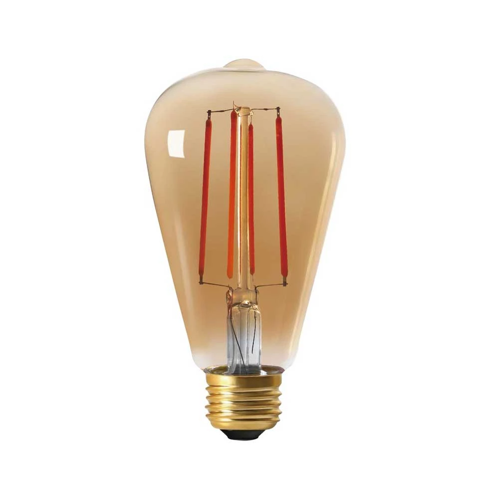 Ampoule LED à filament Edison - Ambrée - 6W - E27 - ®