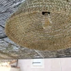 Suspension coupole en fibres alfa "Doum" du Maroc tressée