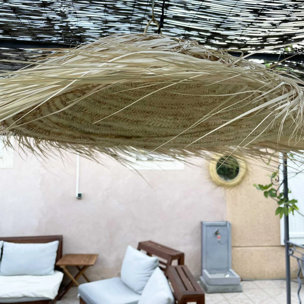 Suspension parasol Laaza en fibres naturelles