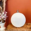 Lampe à huile forme boule en verre givré - taille L - Peri Glass