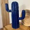 Décoration à poser Cactus bleu majorelle H28cm