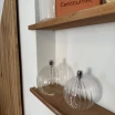 Lampe à huile Sphère en verre strié - taille S