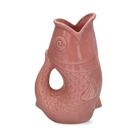 Pichet ou vase poisson rose Glouglou