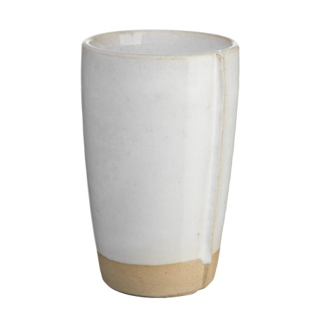 Mug Faro en grès émail réactif blanc 40cl