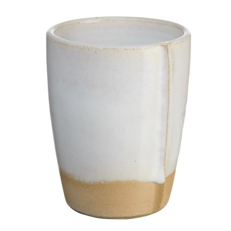 Mug Faro en grès émail réactif blanc 25cl